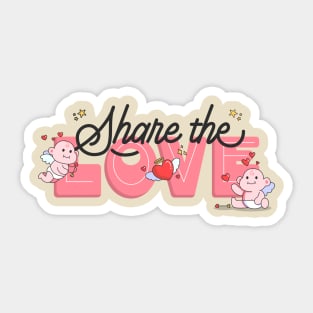 Share The Love Baby Eros Sticker